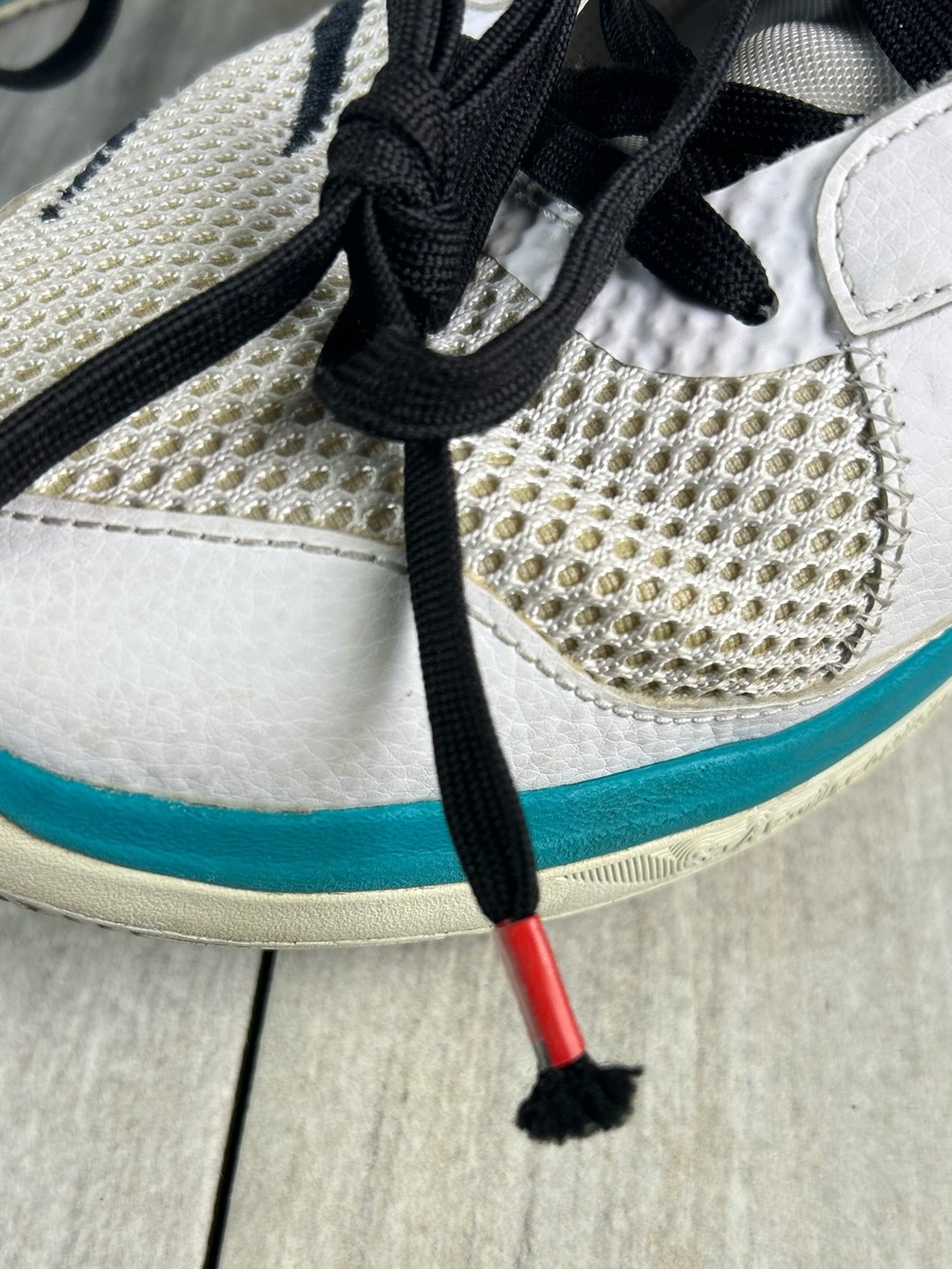 Nike Ja 1 Reverse Scratch White Turbo Green Basketball Sneaker Shoe Mens Size 13 - Picture 10 of 11